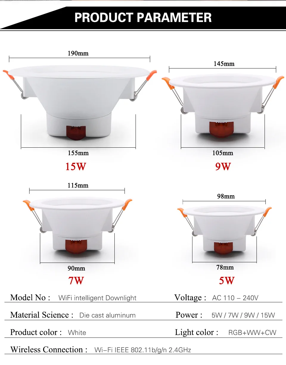 Led Surface Mounted Downlight Panel Adjust Down Lights Design Wall Washer Recessed Hotel Spot Light