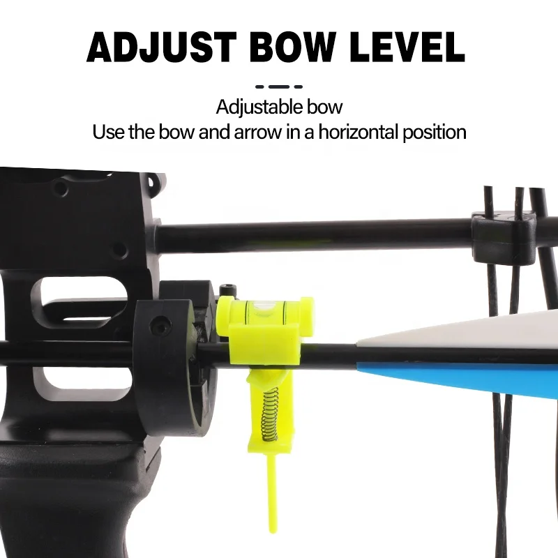 SPG Archery Compound Bow String Tuning Level Combination Set Plastic D Loop Rope Carbon Arrow Rest Adjustable Accessories