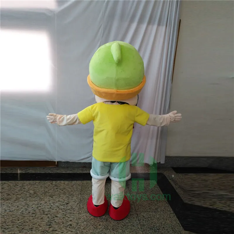 Custom Cartoon Boy Girl Mascot Costume XL Halloween Carnival Character Suit Helmet Printed EVA Holiday Promotion