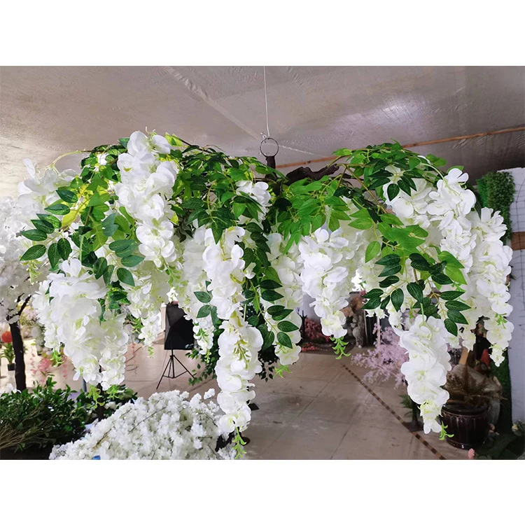 Wholesale New modern artificial plant flower home wedding ceiling hanging decorations