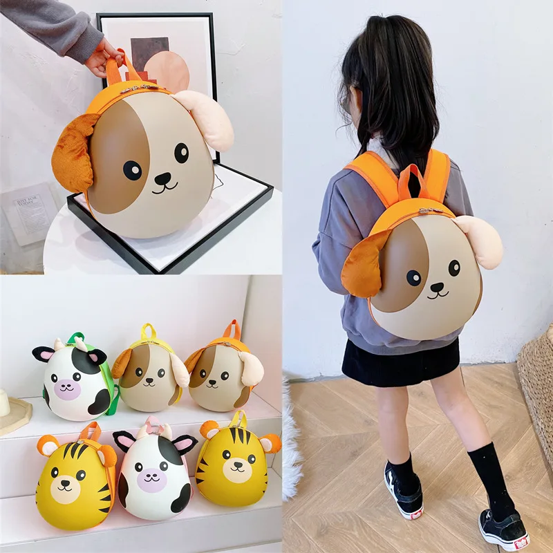 Wholesale  EVA Super Cute Animal Fashion Kindergarten Korean Boys and Girls Backpack School Bags 2022