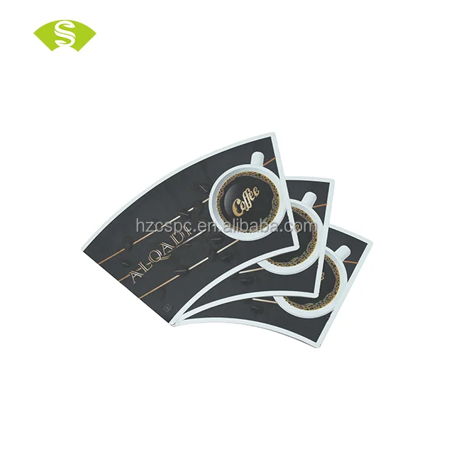 paper fan cup Waterproof offset printing with PE coated one side paper cup sheets