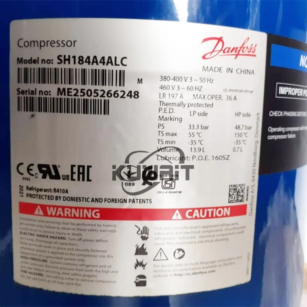 Performer 15HP Compressor SH184A3ALC  SH184A4ALC  SH184A4LLC  SH184A6ALC  SH184A7ALC  SH184A9ALC