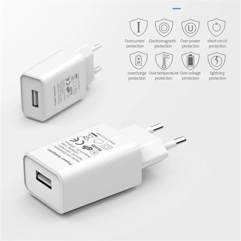 
Best Sellers IN Europe 2020 5V 2A EU Plug Single Usb Wall Charger 