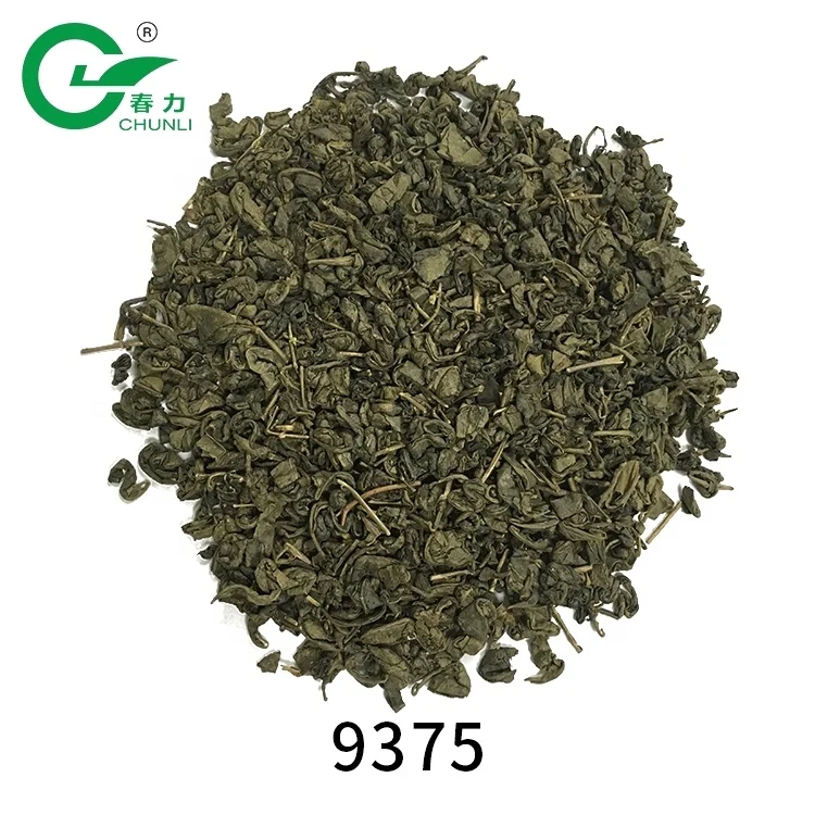 OEM Brand Loose Leaf Gunpowder 9375 Wholesale Price in Bulk Green Tea Muslim Drink Bags Packaging Tea Macha
