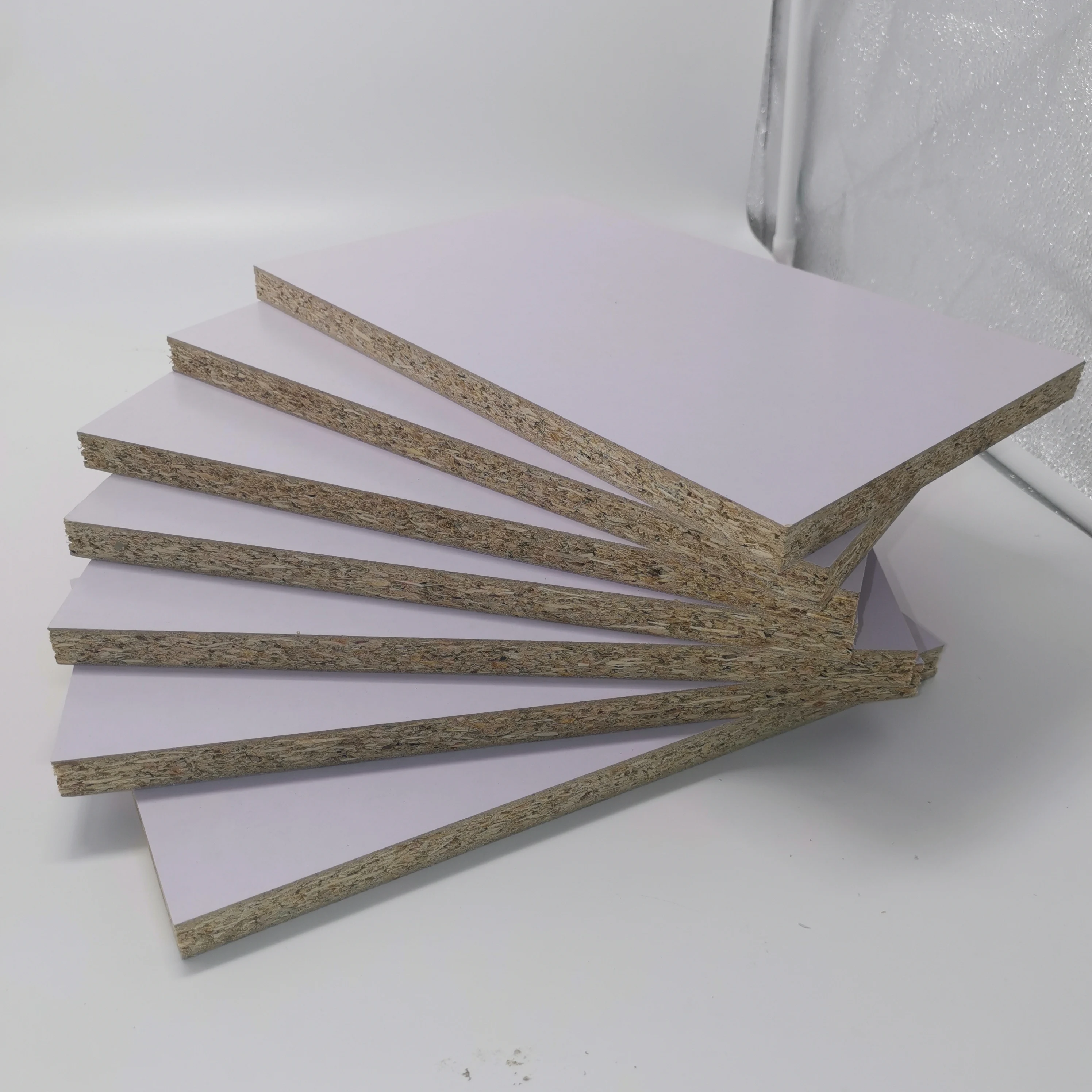 JUANA Wholesale Price E1 Chipboard Plain Flakeboard 9mm 12mm 15mm 16mm 18mm 25mm White Melamine Particle Board