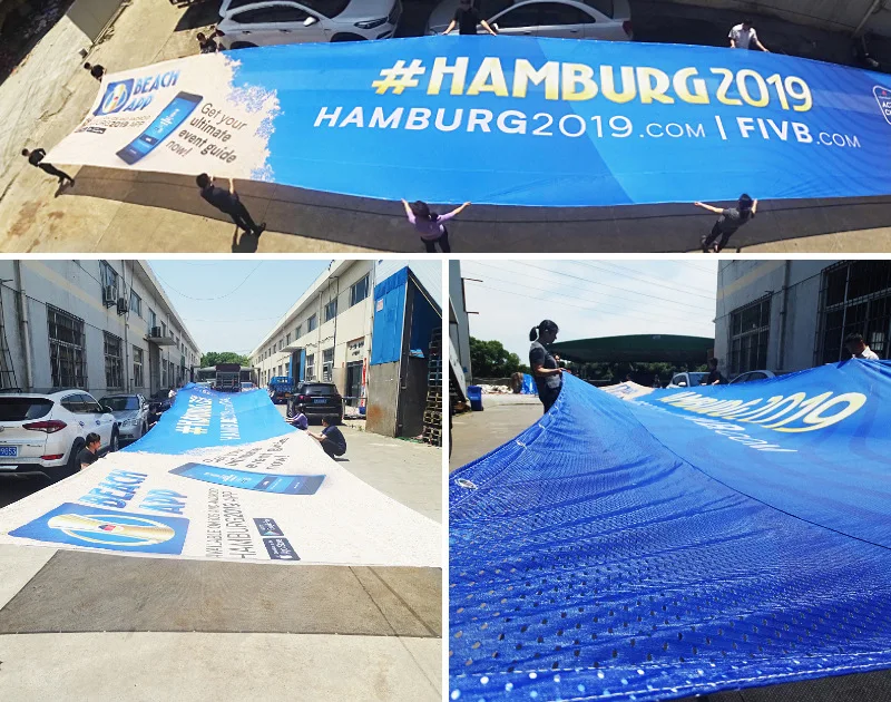 Pvc mesh banner high glossy flex inkjet media print frontlit banners