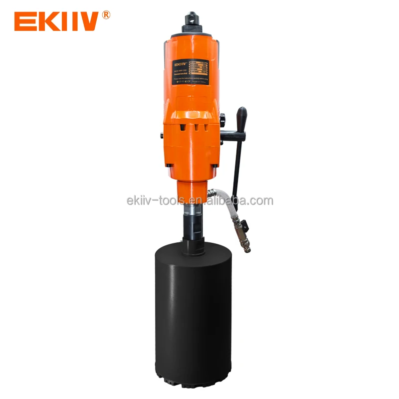 EKIIV 220V 110V 15-205mm diamond coring machine diamond core cutting machine with LCD display quickly mounting and hang system