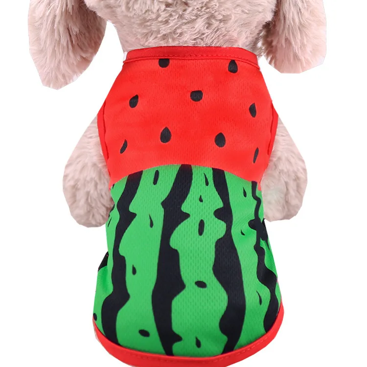 2024 Cartoon Puppy Dog Vest Shirt Summer Pet Clothes for Small Dogs Chihuahua Yorkshire  Shirts Dogs Pets Clothing Cat Outfit