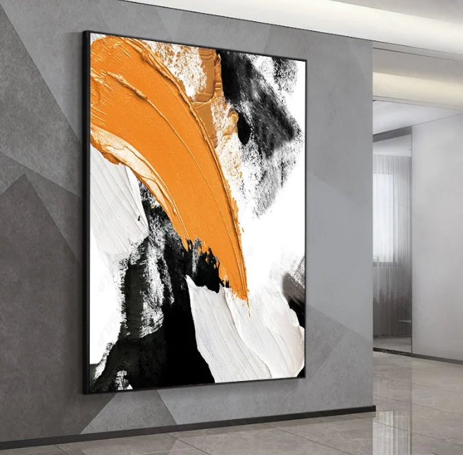 Abstract decorative painting porch background wall modern simple living room dining room hanging picture