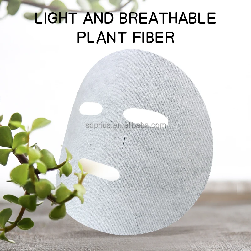 45gsm DuPont plain pattern tencel facial mask sheet skin care cupro facial mask sheet organic non woven facial mask