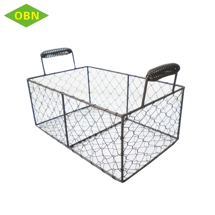 Wholesale rustic metal Primitive Wire Metal Basket