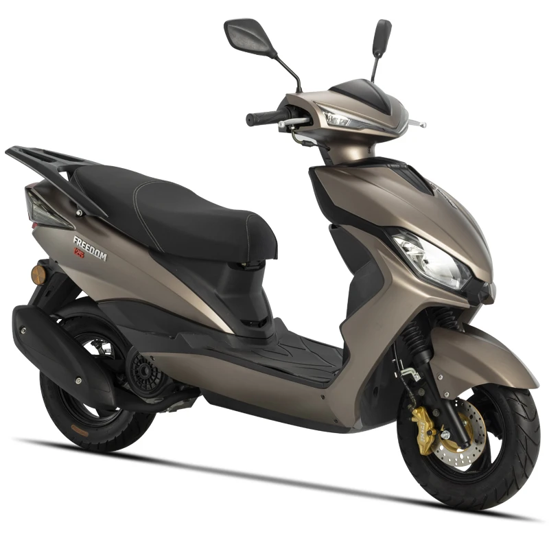 China factory gasoline scooter 125cc 150cc gas scooters four stroke air-cooling high speed moped mobility scooters for adult
