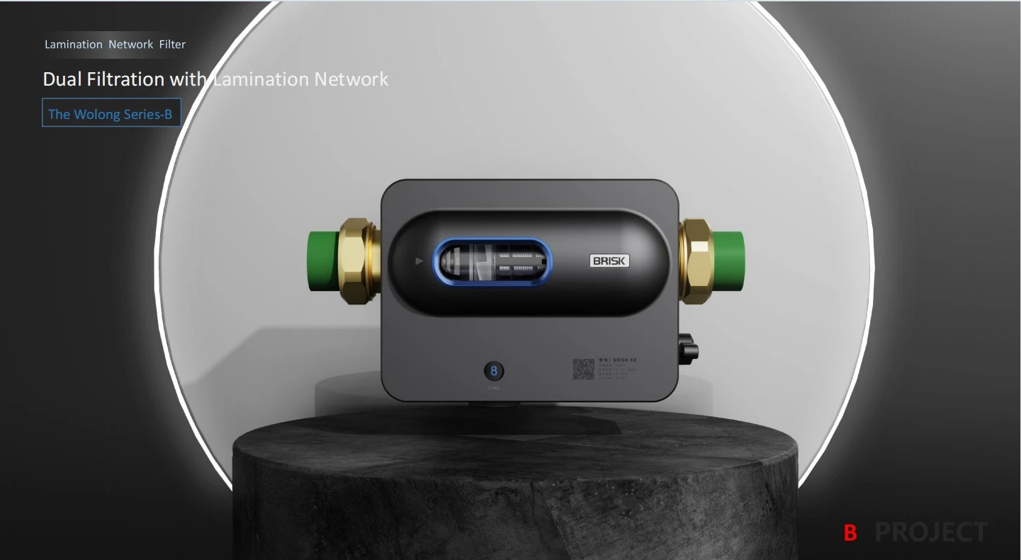 Dual mesh sediment pre filter system aqua water pre filter with bionic tech