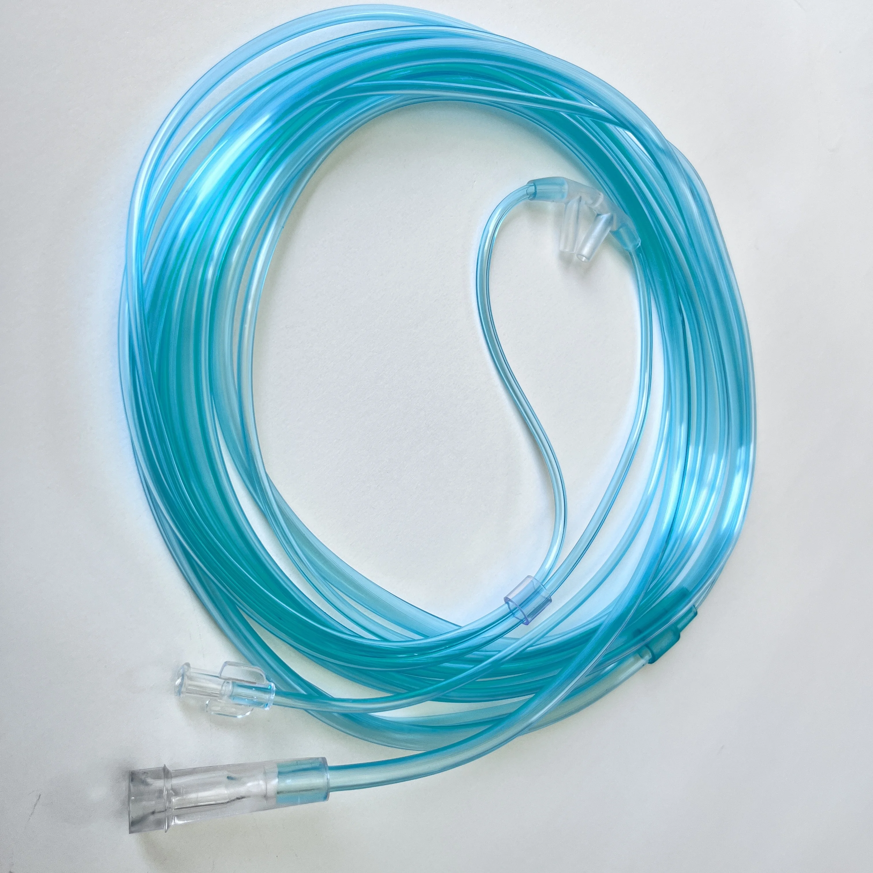 Medical PVC O2 and CO2 Sampling Nasal Cannula with Luer Lock Nasal Cannula