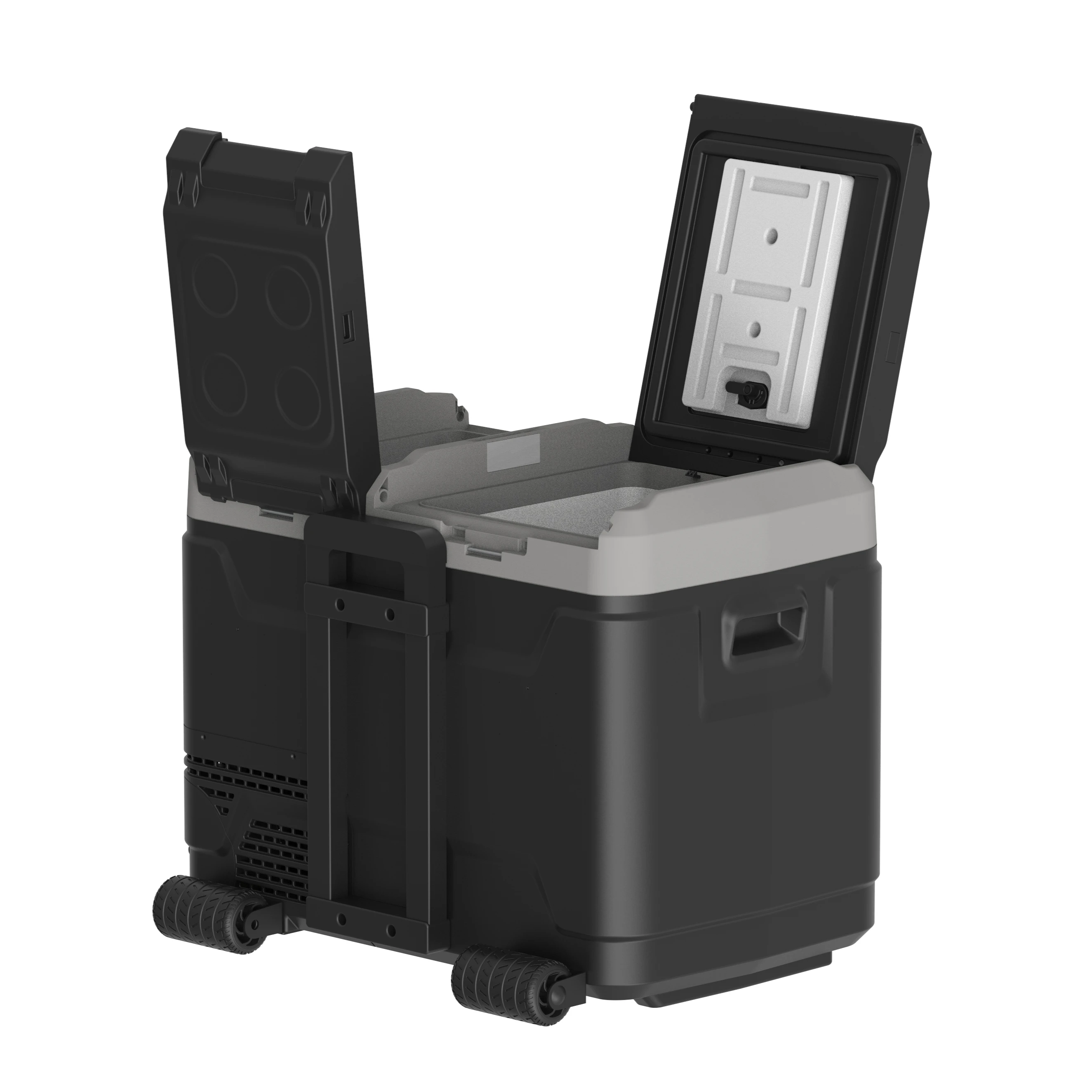 Camping Portable Car Freezer Fridge Refrigerator with 12/24V DC and 100-240V AC