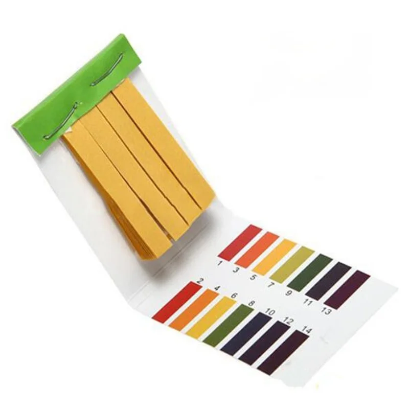 
1set = 80 Strips! Professional 1-14 pH litmus paper ph test strips water cosmetics soil Acidity test Strips with control card 