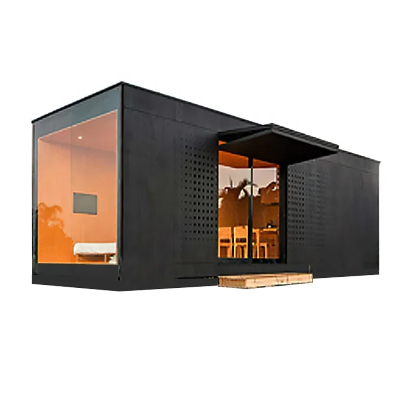 Steel structure prefabricated folding assembly composite colorful container house