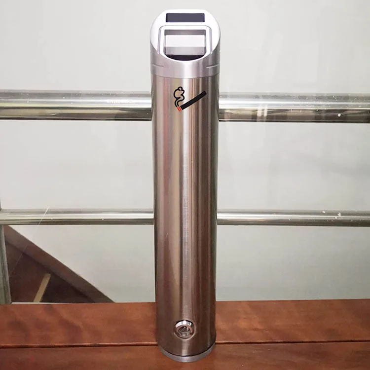 Outdoor public aluminum mini wall mounted cigarette ashtray bin trash can garbage can  waste bin receptacle