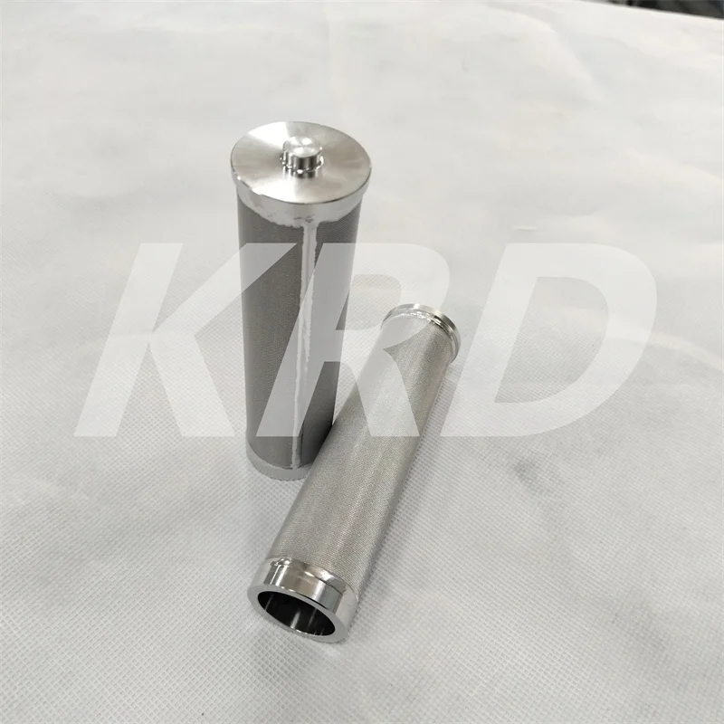 Stainless steel powder sintered hydraulic oil filter cartridge 207-60-61250 with high quality Sintered oil Filter
