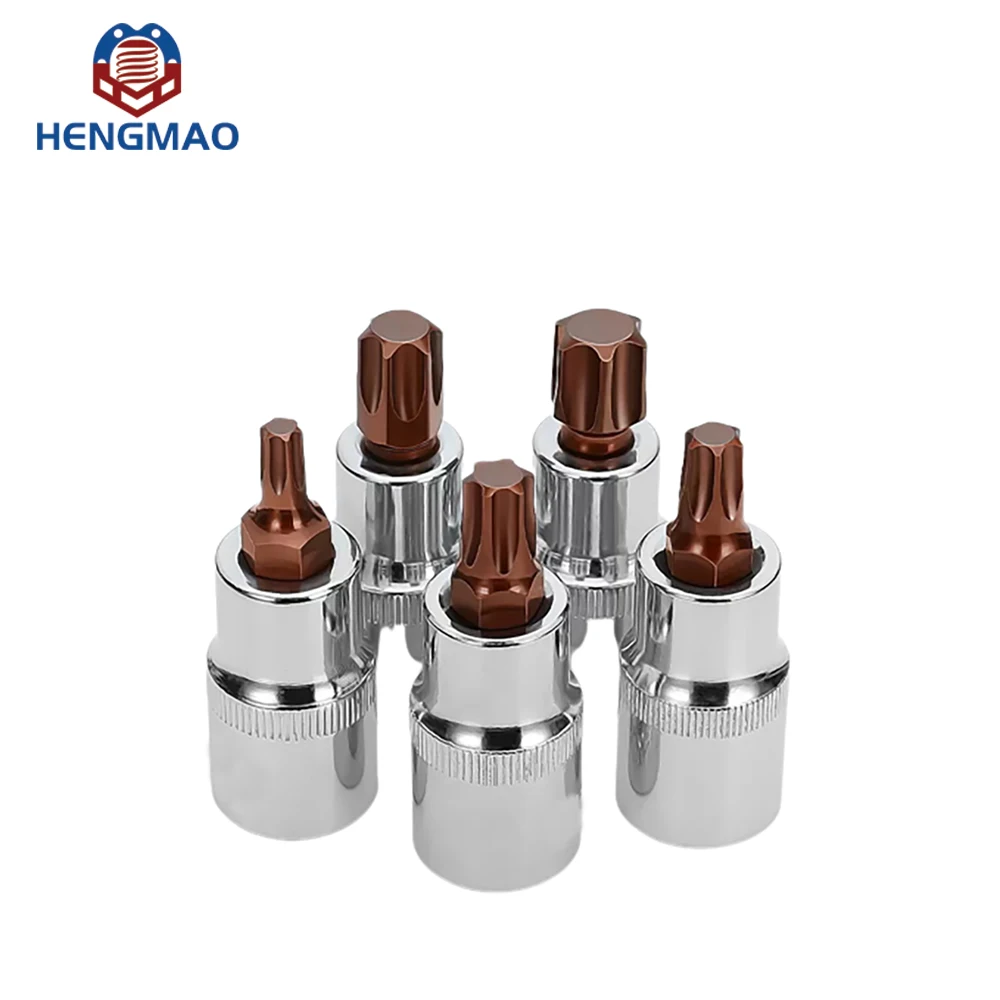 Factory Supply Chrome-Finish Steel Socket Wrench Screwdriver Hand Repairing Tools Hex Torx Square