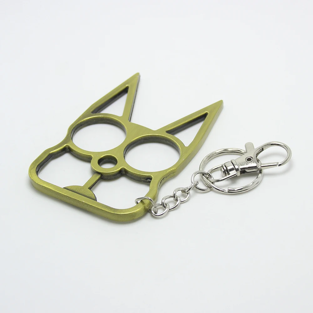 Defense Key Holder For Girls Women EDC Fingers Charms Toy Kung Fu Accessory Handbag Key Chain Ring Cat Keyring Dog Mom Keychain