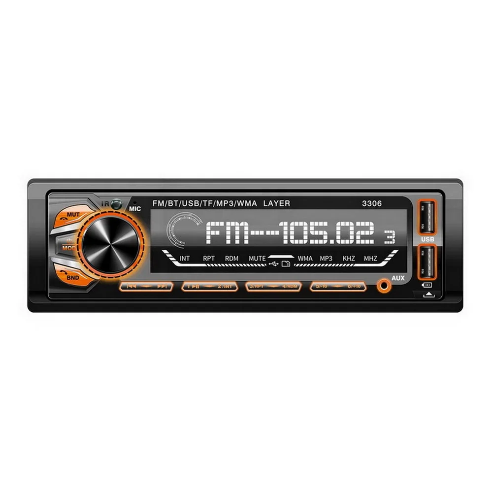 Detachable Panel car MP3 speaker Amplifiers Sound Equipment Speaker  car stereo with 2USB
