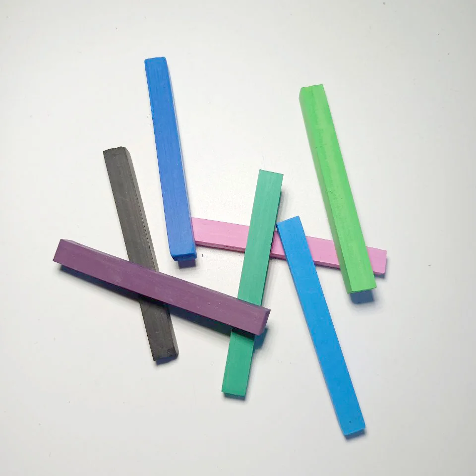 School Use Soft Square Chalk Pastel Set Assorted Color 12color Non Toxic Pastels