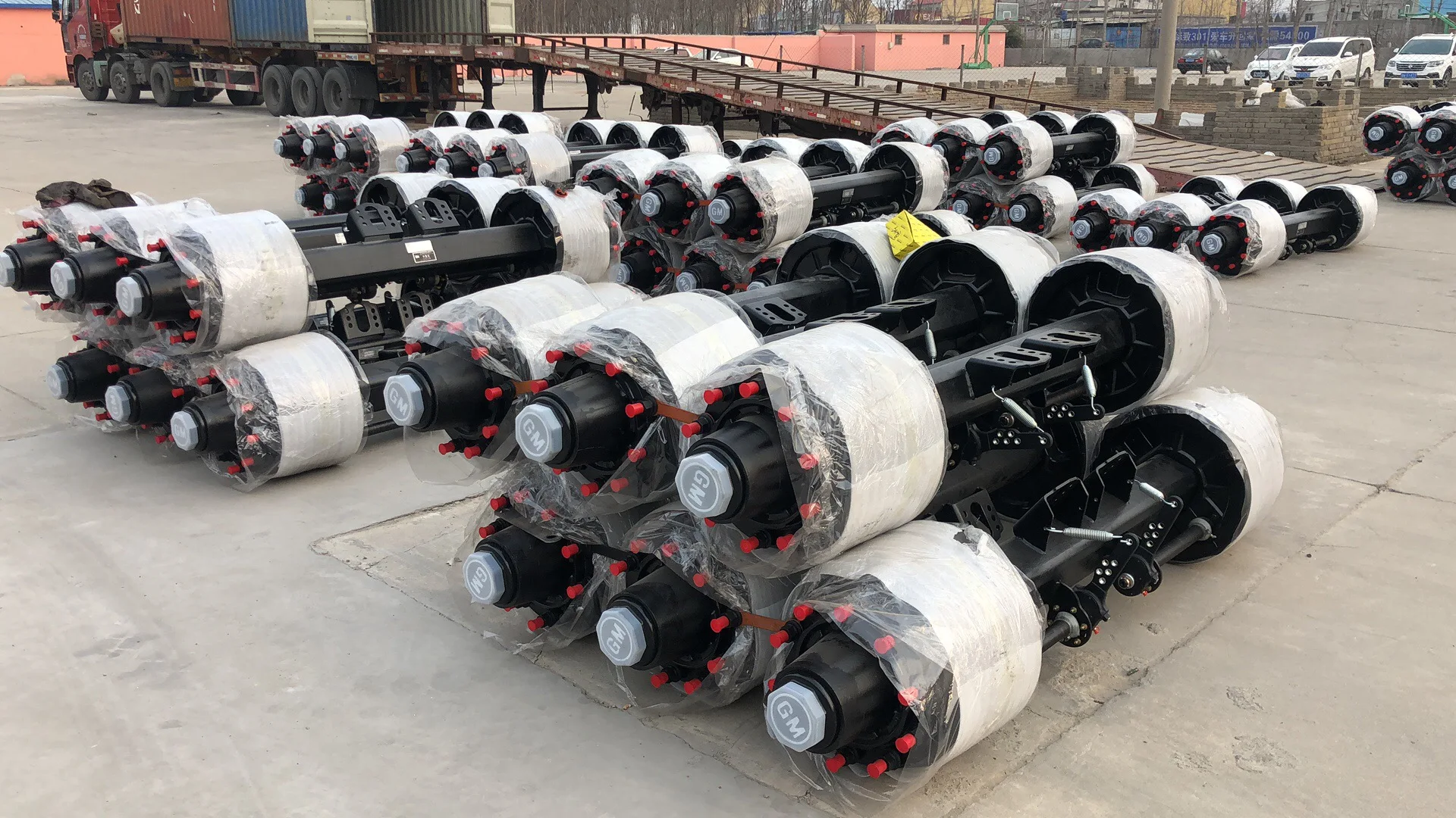  Online customization Stainless Steel BPW axle trailer heavy truck rear