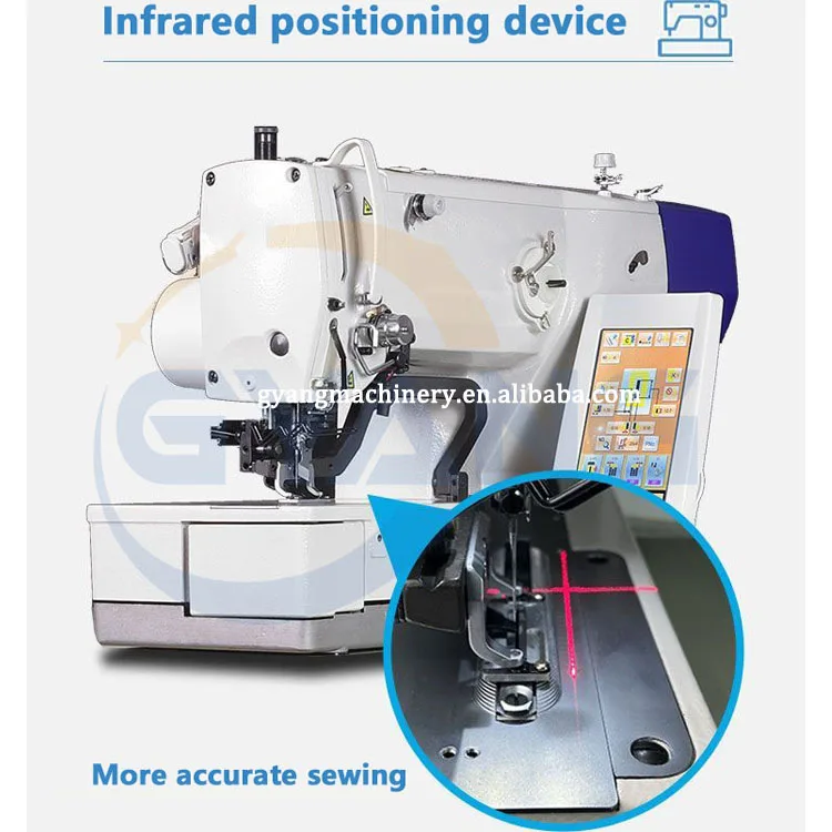 Computer Straight Eye Sewing Machine Lobar Suit Button Hole Sewing Machine Made in China