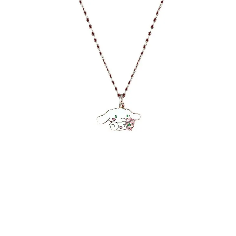 Fashion Jewelry Dainty Chain Anime Kuromi Series Custom Necklace for Women Zinc Alloy Silver Chain