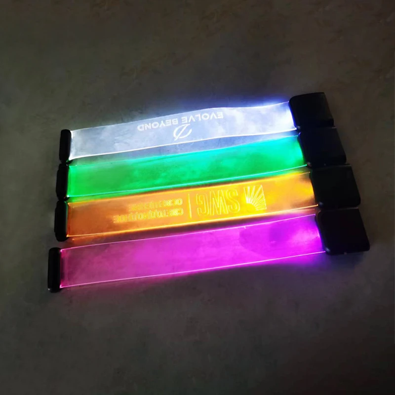 available stocks TPU led bracelet flashing cosmic magnet led lighting wristbands party concert decoration