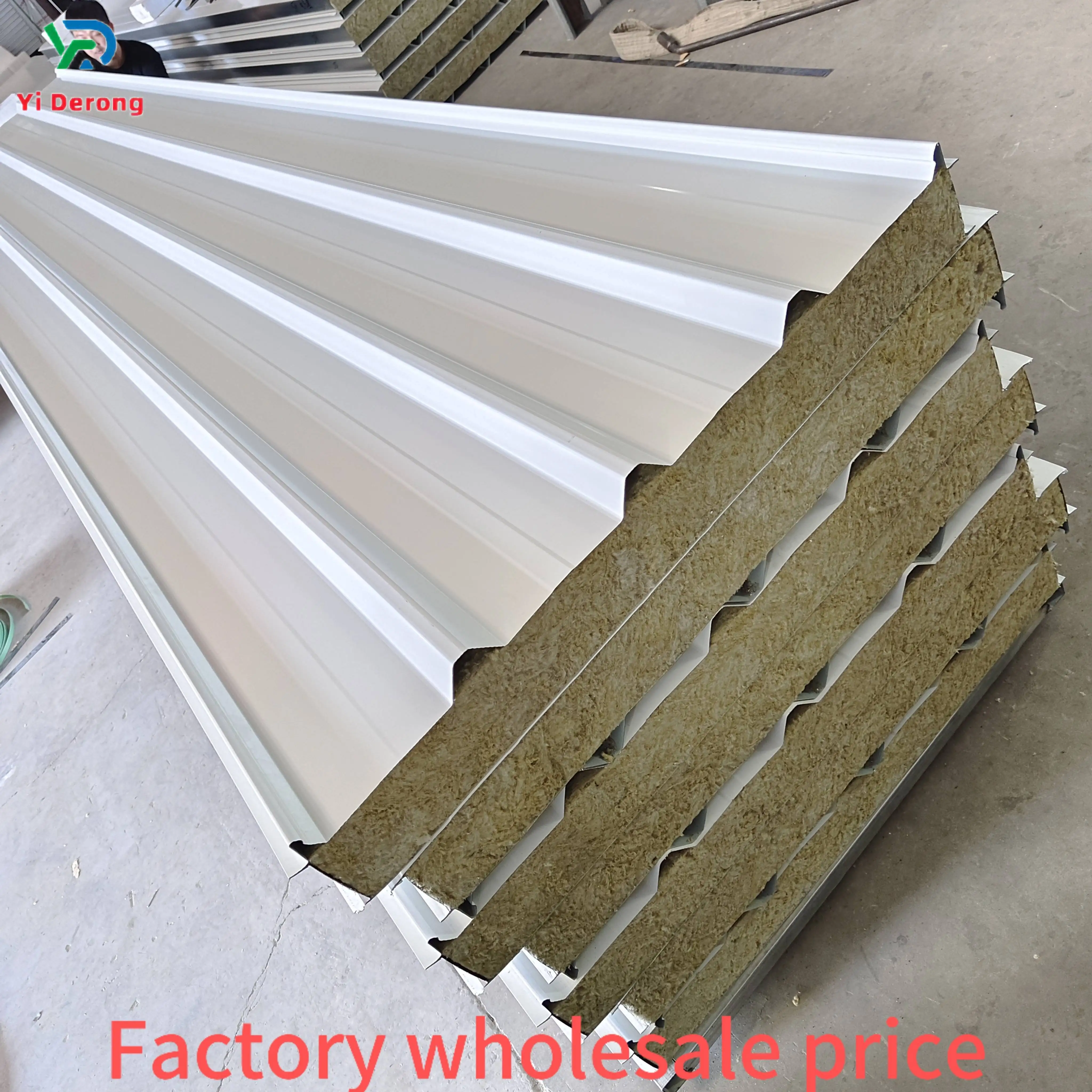 workshop warehouse insulation partition wall sandwich panel double-layer color steel eps sandwich panel
