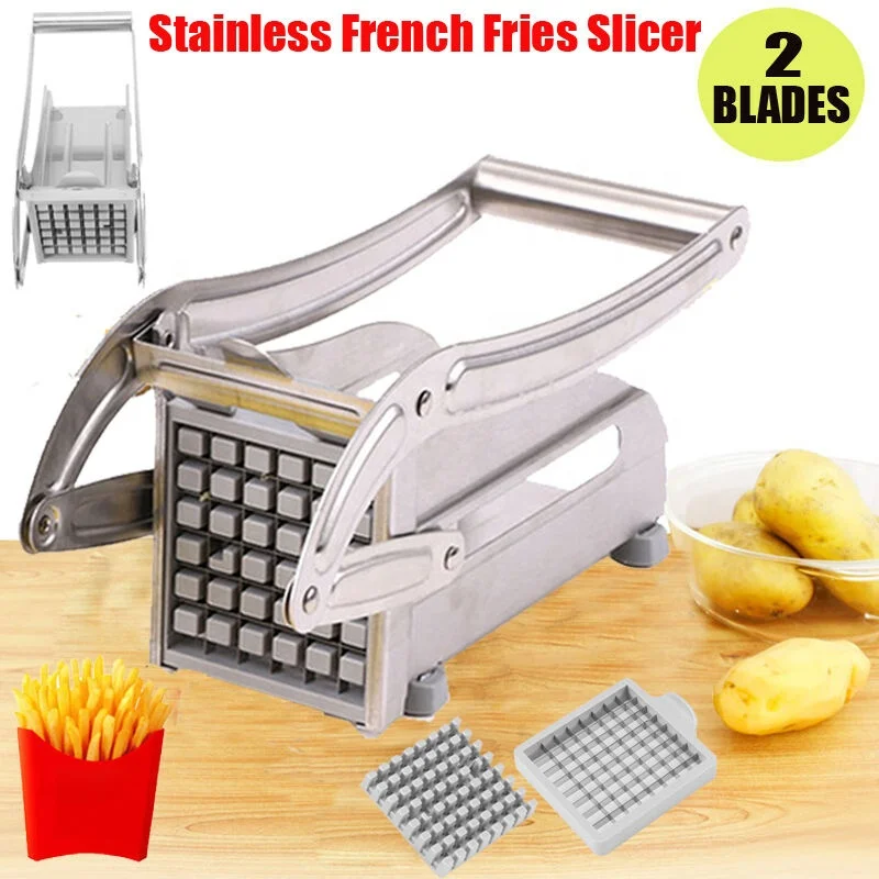 Stainless Steel French Fries Cutters tornado potato Chips Strip Cutter Maker Slicer Chopper Dicer Blades Kitchen Gadgets