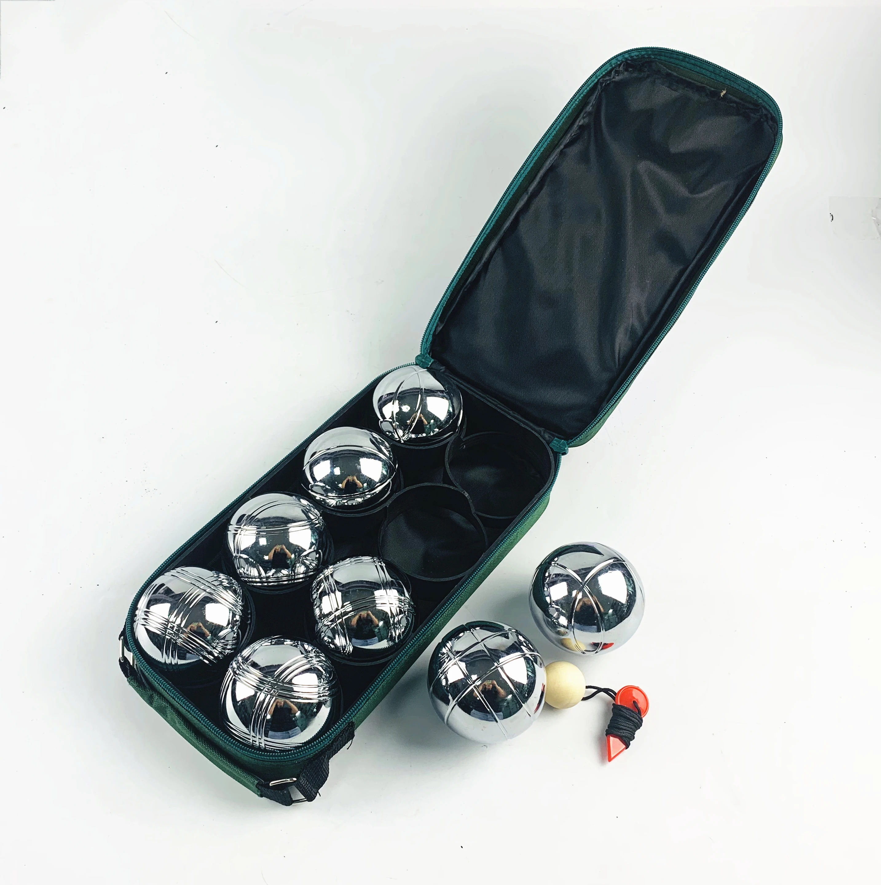 
Gym equipment 3pcs 73mm Metal Bocce Petanque Boules Set 