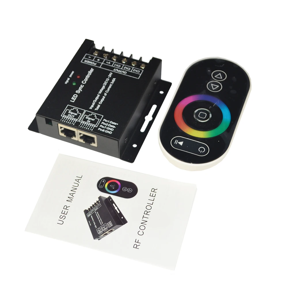 DC5 24V Constant Voltage IR RF Mini Dimmer CCT RGB RGBW RGBCW Led Controller Max Black Auto Lights