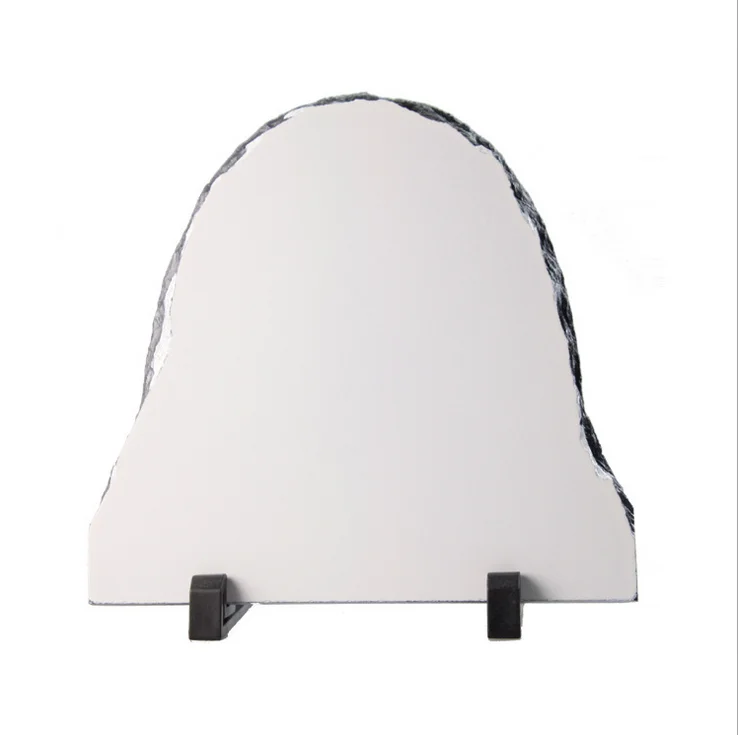 Yinsa SH012 factory directly hot sale 20*20cm Slate-Door Shaped blank sublimation 3D decoration rock photo slate