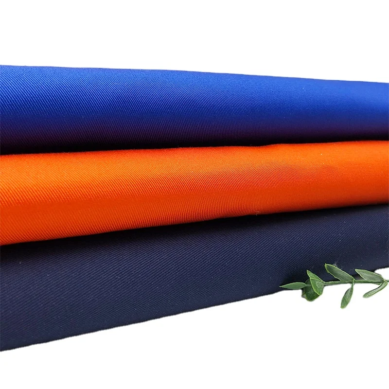 Rundong tela navy medium weight spandex fabric 50% polyester 50% cotton 200gsm for pants