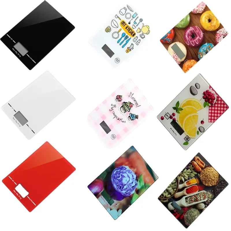 5kg tempered glass platform food kitchen scale LCD display digital kitchen scale