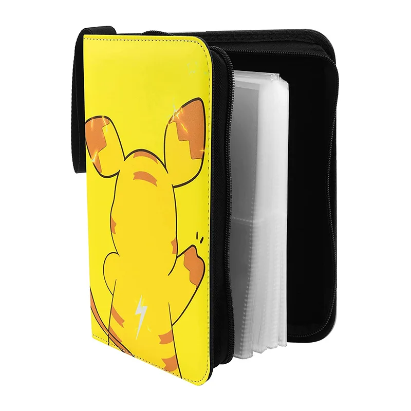 Hot selling ultra pro card pu album  trading card zipper custom album 4-pocket trading  for protect card