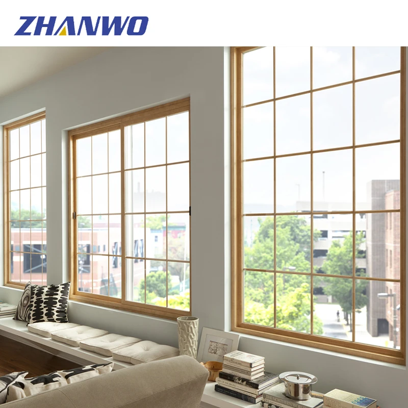 European Double Panels Swing Style Hurricane Impact Windows Casement