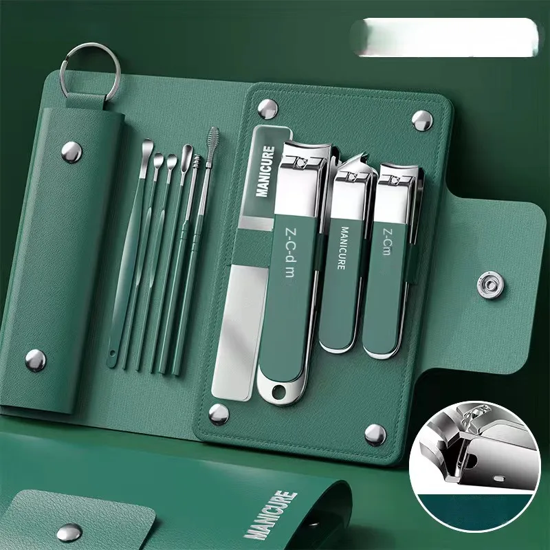10 Pcs Set Manicure Set Pedicure Nail Tools Kit Stainless Steel Nail Cutter Scissor Clippers Professional Manicure Set