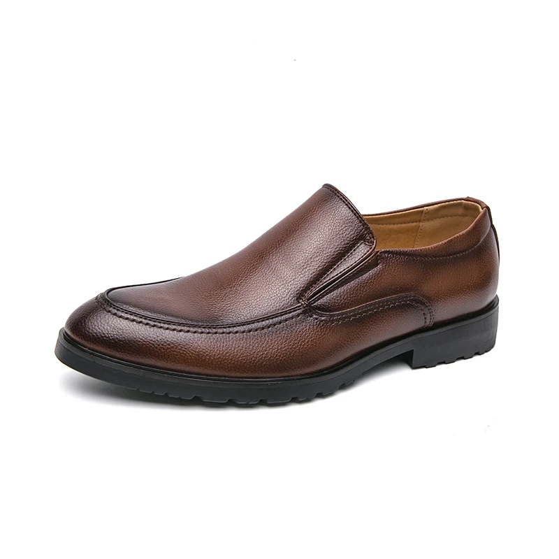 Outdoor Leather Business Office Man Shoes  Slip-On Formal Leather Loafers Wedding Dress Men Shoes