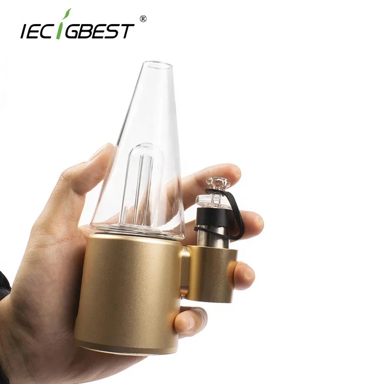 
2021 Large Portable Dab Rig 4000mAh TOBOR Smart Hand-held Portable e-Rig Glass Water Bubbler Wax Shatter Dab Rig 