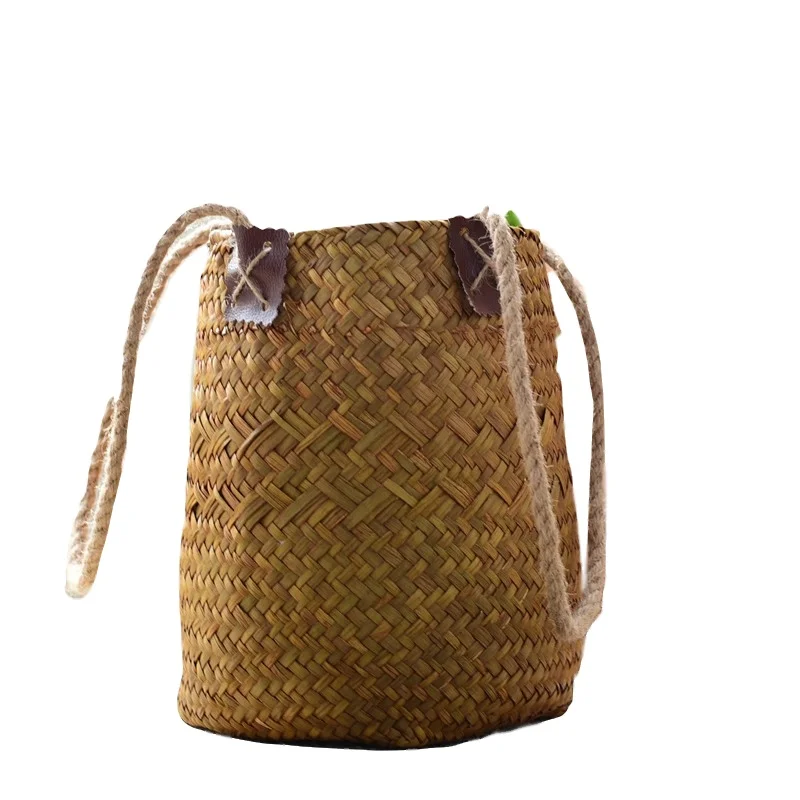 ICEBLUE HD Wholesale Water Hyacinth Wicker Rattan Baskets Flower Holder Pots