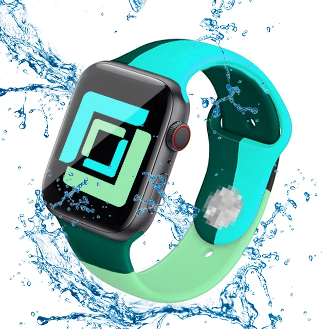 Ремешок для Apple watch series 6 5 4 3 2 1 38m 40m 42m 44m классический силиконовый браслет iWatch