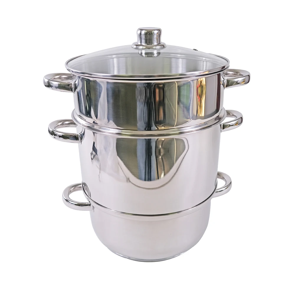Большая соковыжималка из нержавеющей стали Паровая для овощей и