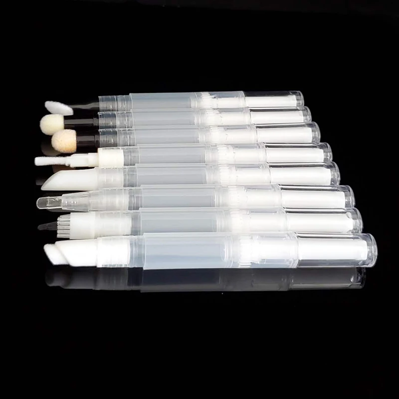 2ml empty aluminium plastic cuticle oil nail custom twist cosmetic pen with brush applicator