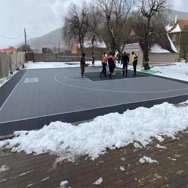 Mini Basketball Court 3x3 Half Basketball Court Flooring Street Basketball Court Plastic Tile