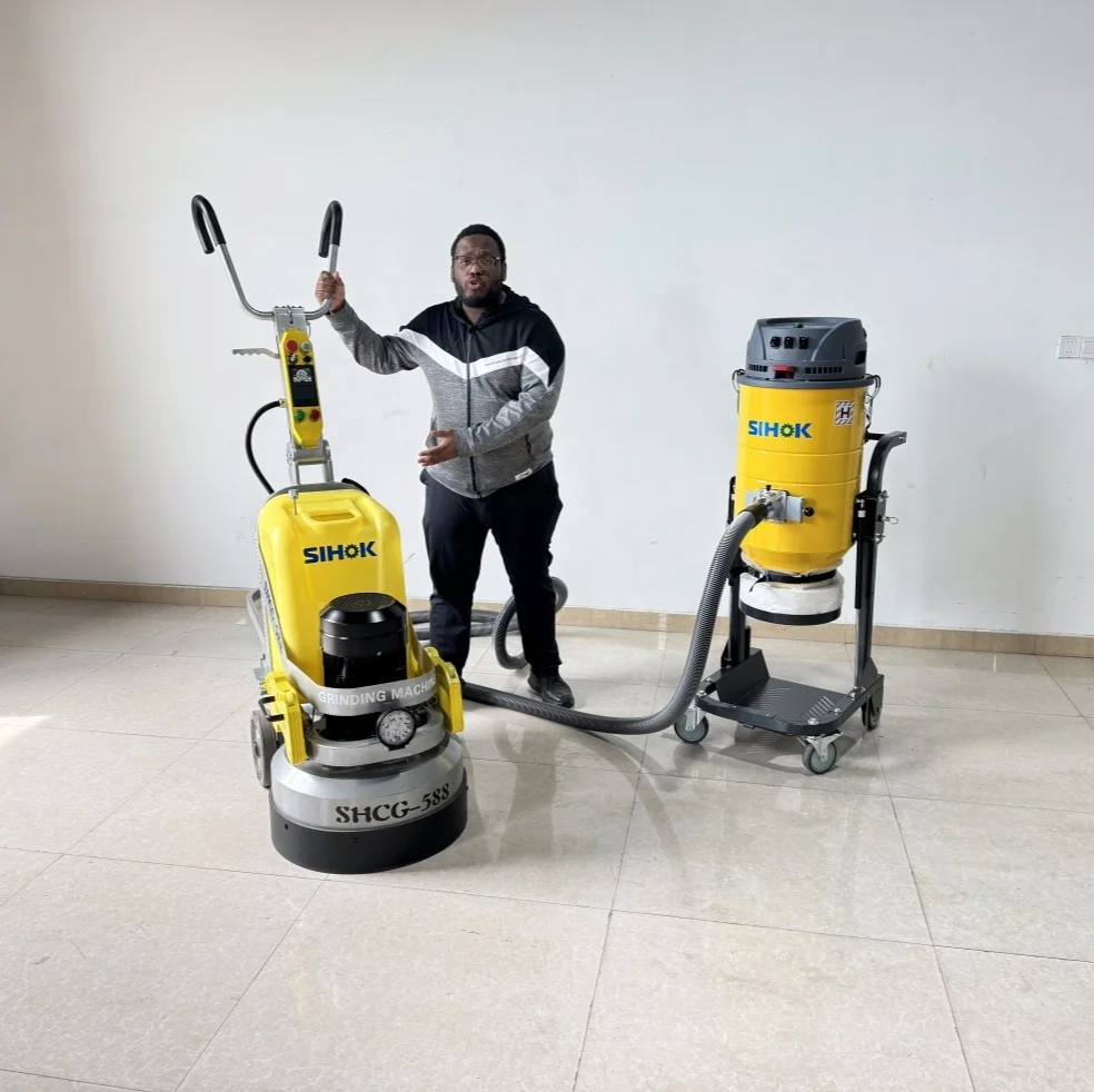 Hot Selling Manufacturer Sihok Concrete Floor Grinding Machine Floor Grinder Concrete Floor Grinder And Polisher 220v
